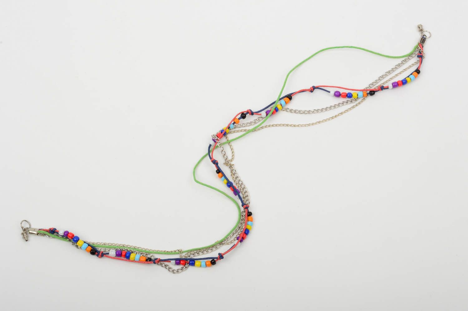 Collier perles rocailles fait main Bijou fantaisie Accessoire pour femme photo 4