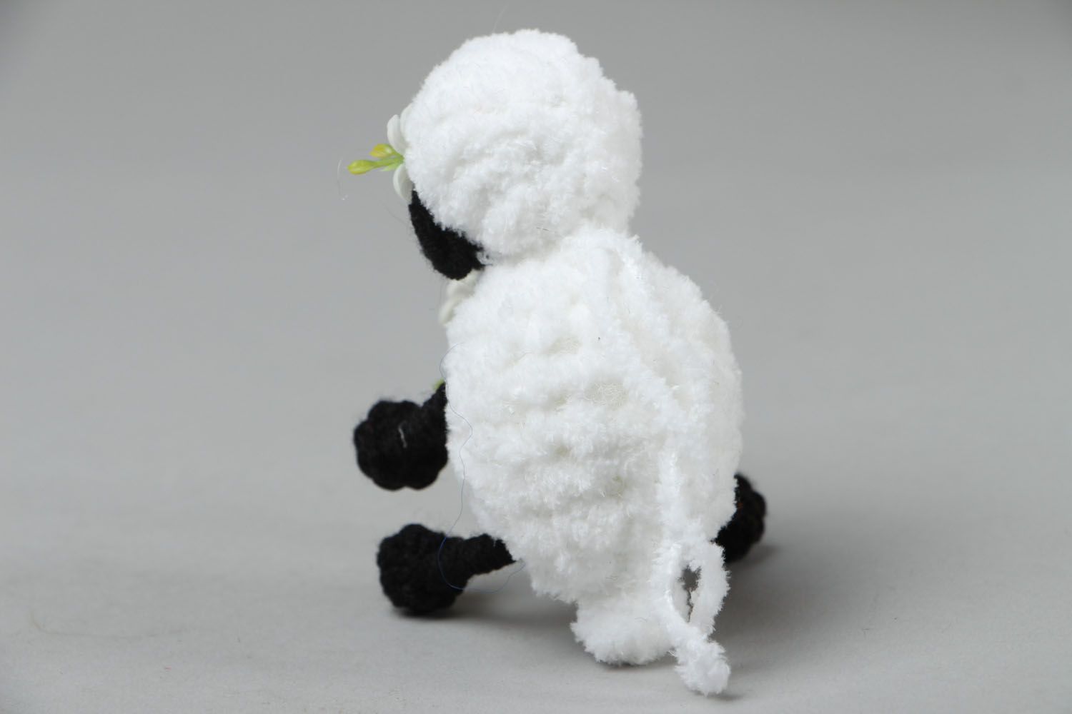Poupée tricotée mouton faite main photo 3