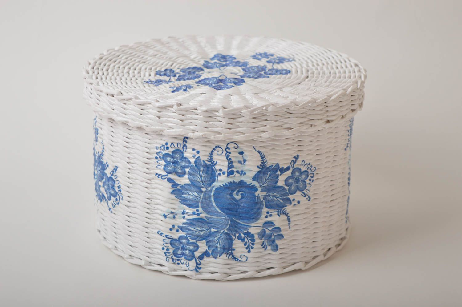 Homemade home decor woven basket small basket souvenir ideas gifts for women photo 2