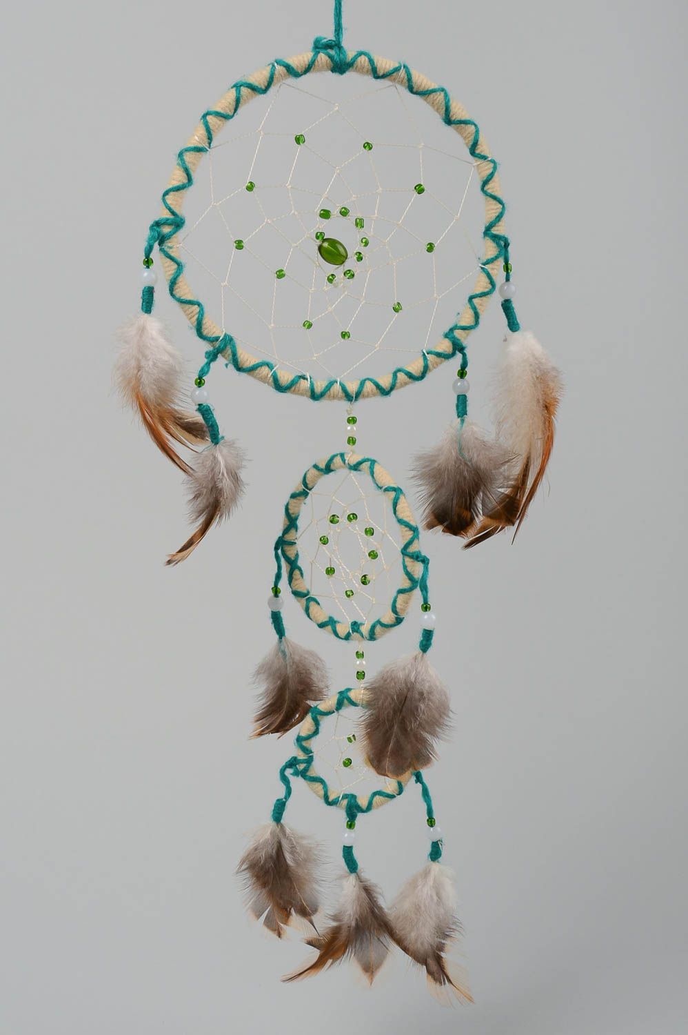 Handmade Traumfänger Schmuck Indianer Deko ausgefallenes Geschenk Amulett foto 2