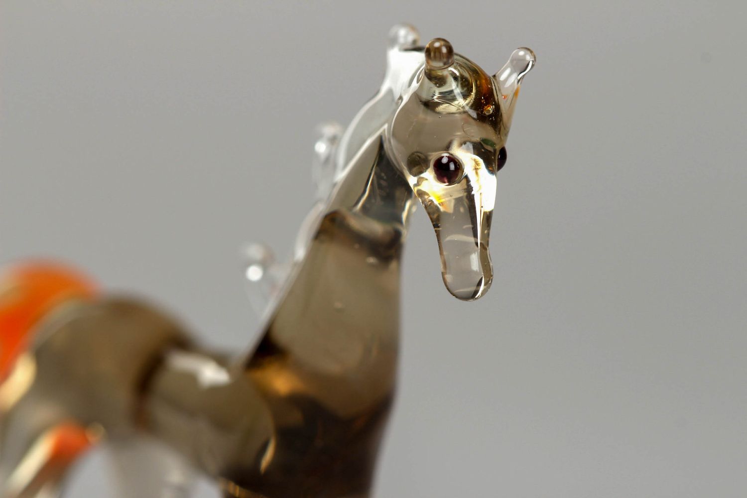 Miniatur Figur Pferd aus Glas foto 3