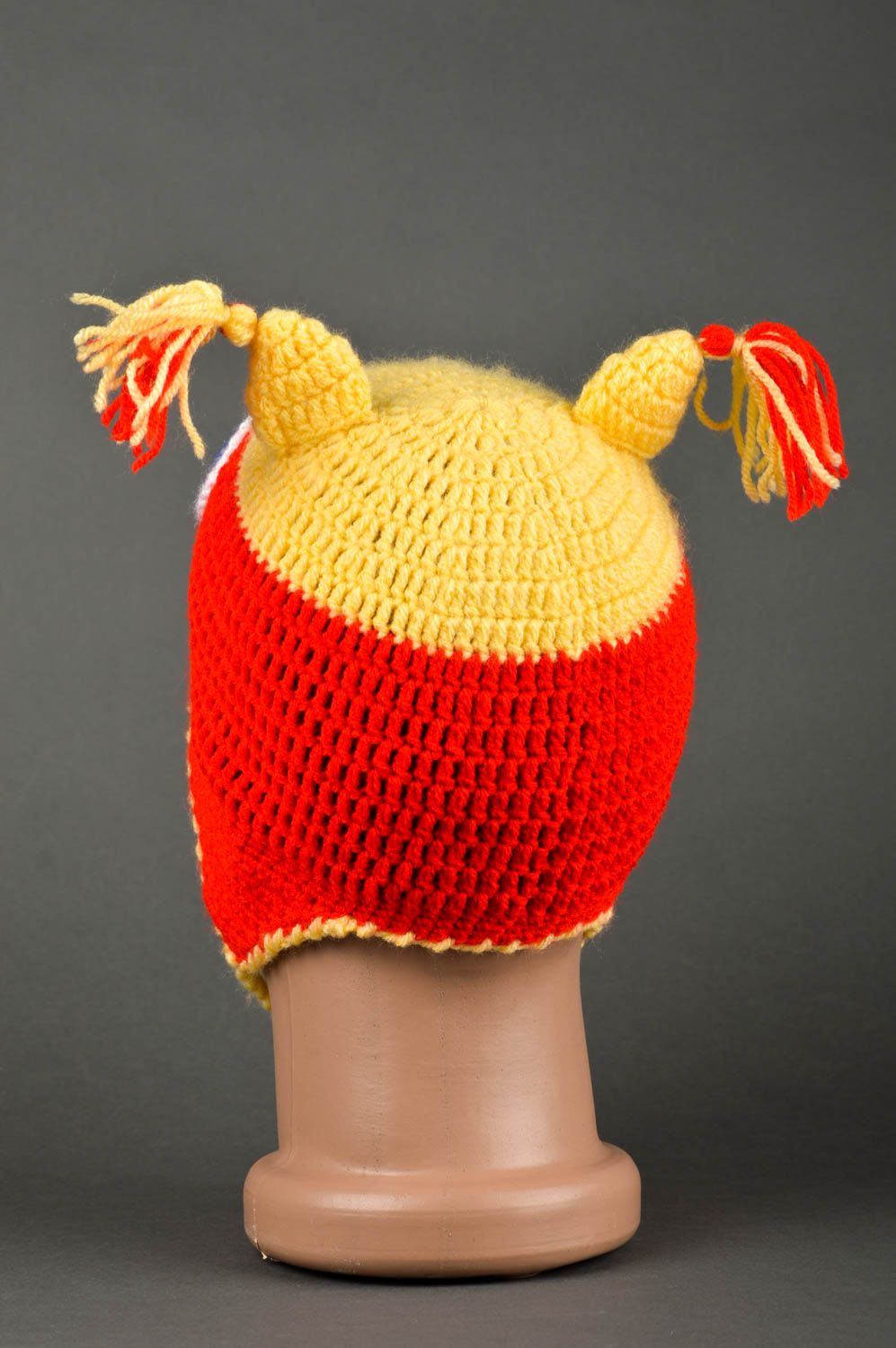 Homemade winter hat animal hat designer hats for kids headwear for children photo 5