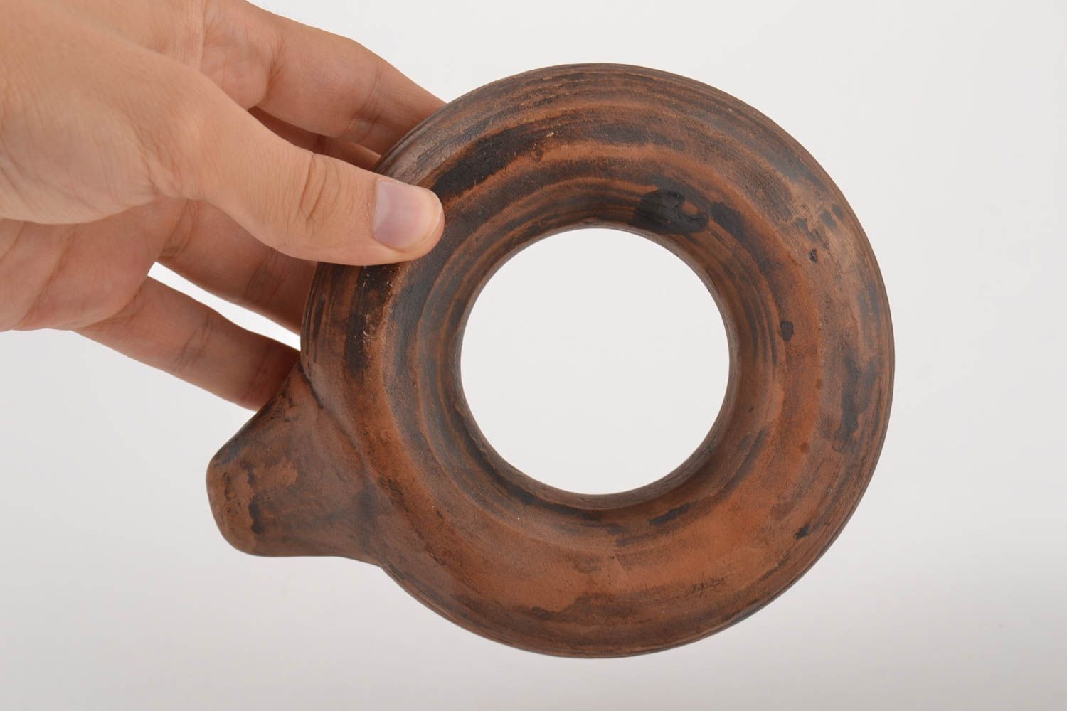 Ocarina instrumento musical artesanal silbato de barro regalo original foto 4