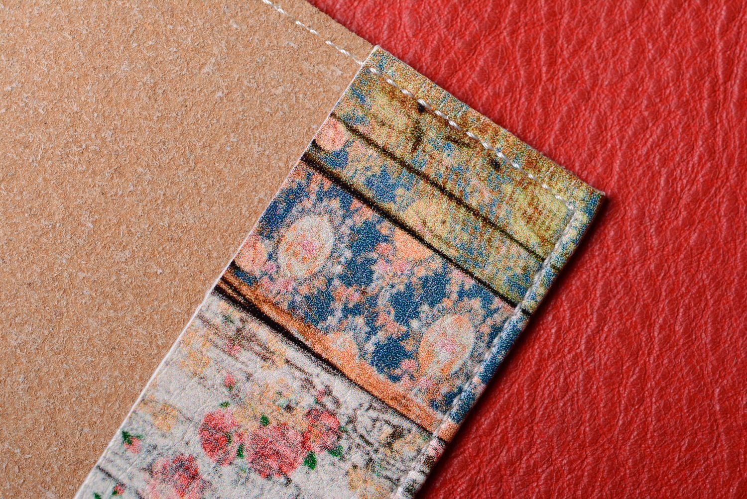 Étui pour passeport en cuir fait main avec imprimé floral cadeau pour fille photo 5