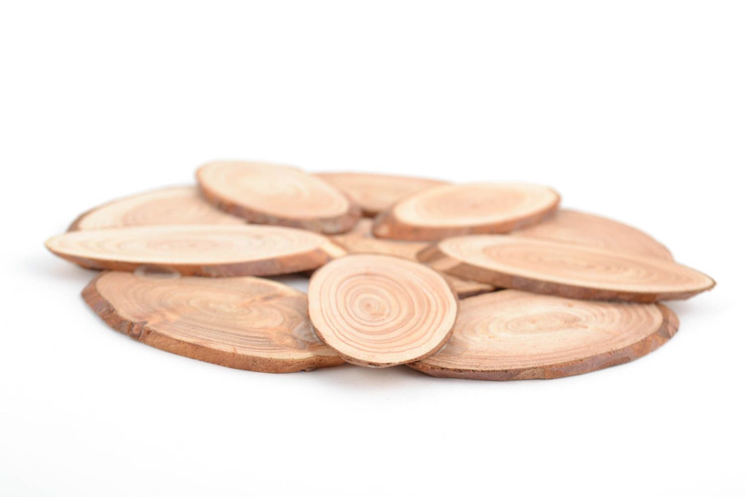 Dessous-de-plat en bois de mélèze fait main original pour casseroles et tasses photo 5