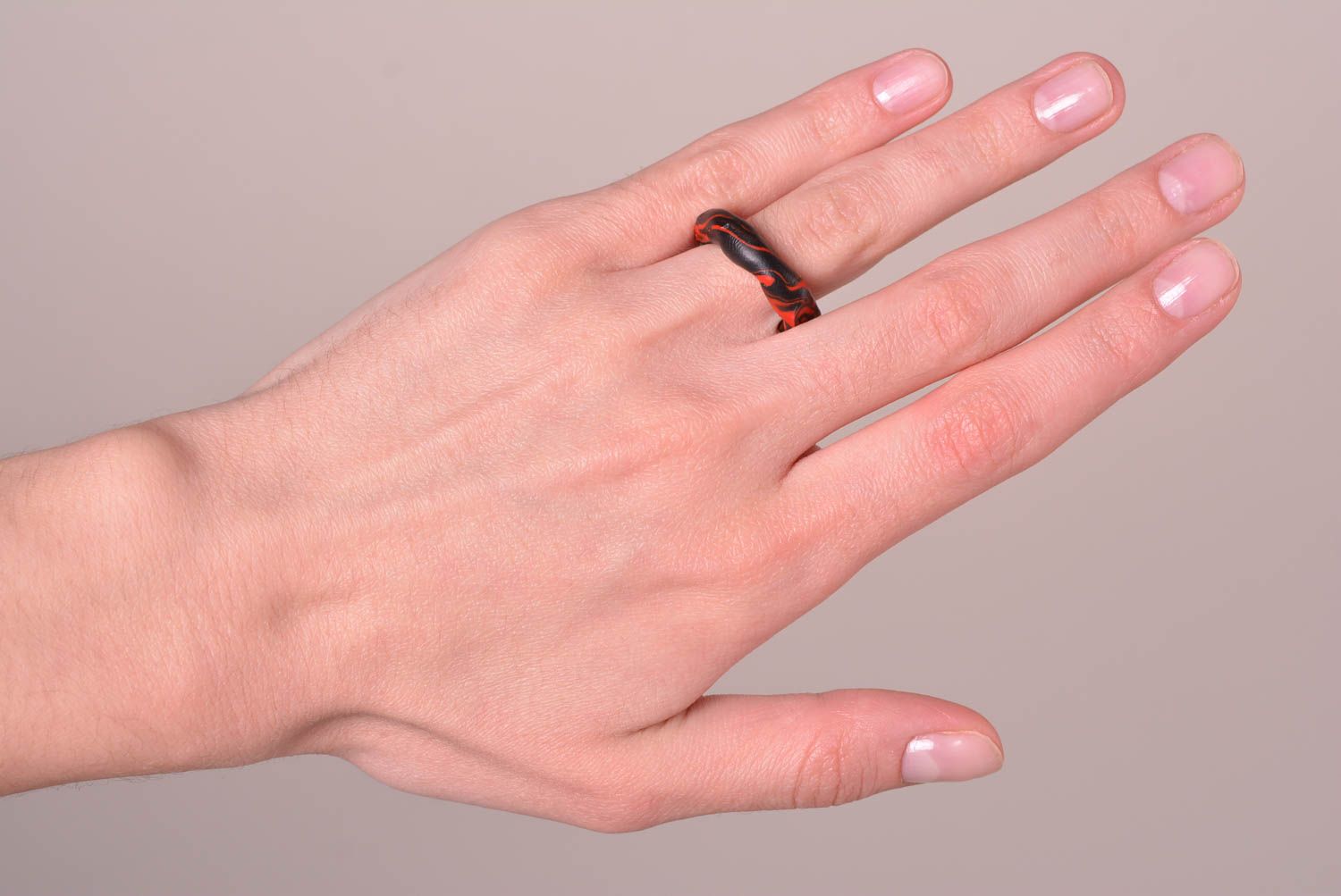 Кольца ручной работы кольца для девушек необычные кольца 3 шт из пластики фото 4