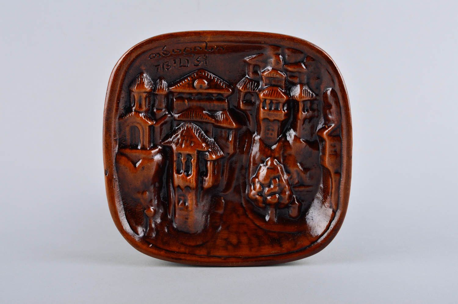 Panel decorativo de cerámica adorno artesanal decoración de interior Paisaje foto 2