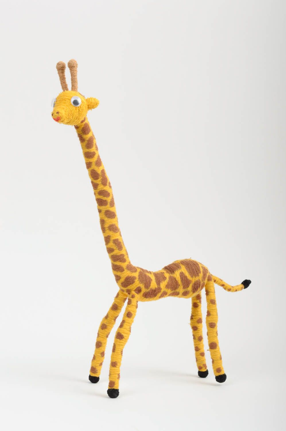 Jouet girafe Peluche faite main Cadeau enfant fil de cuivre fil synthétique photo 1