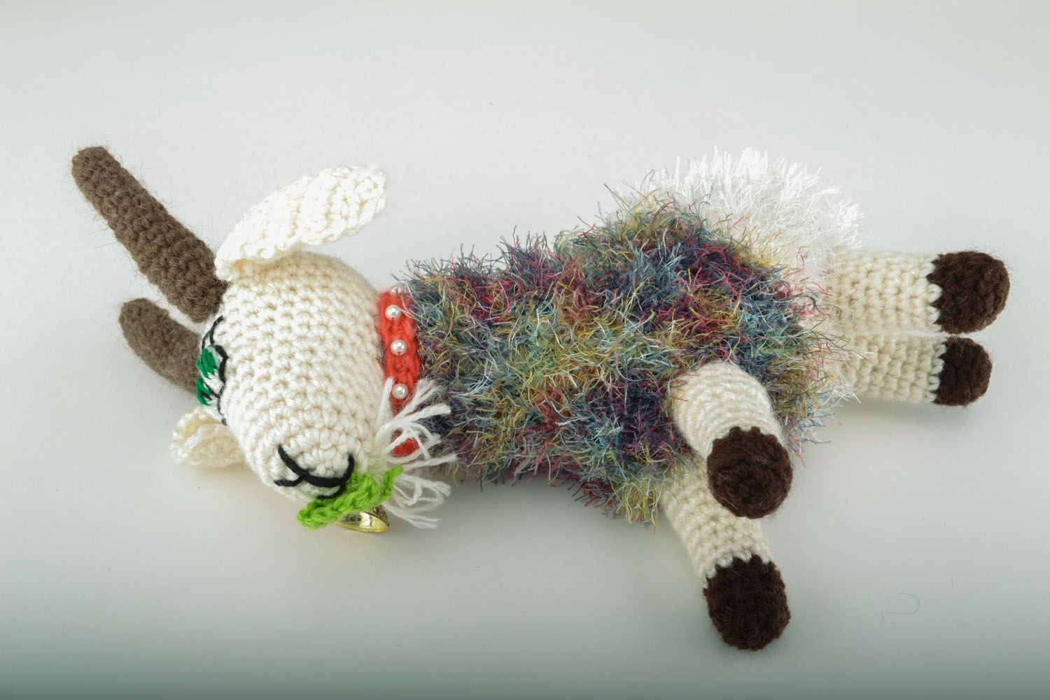 Handmade crochet toy Goat photo 3