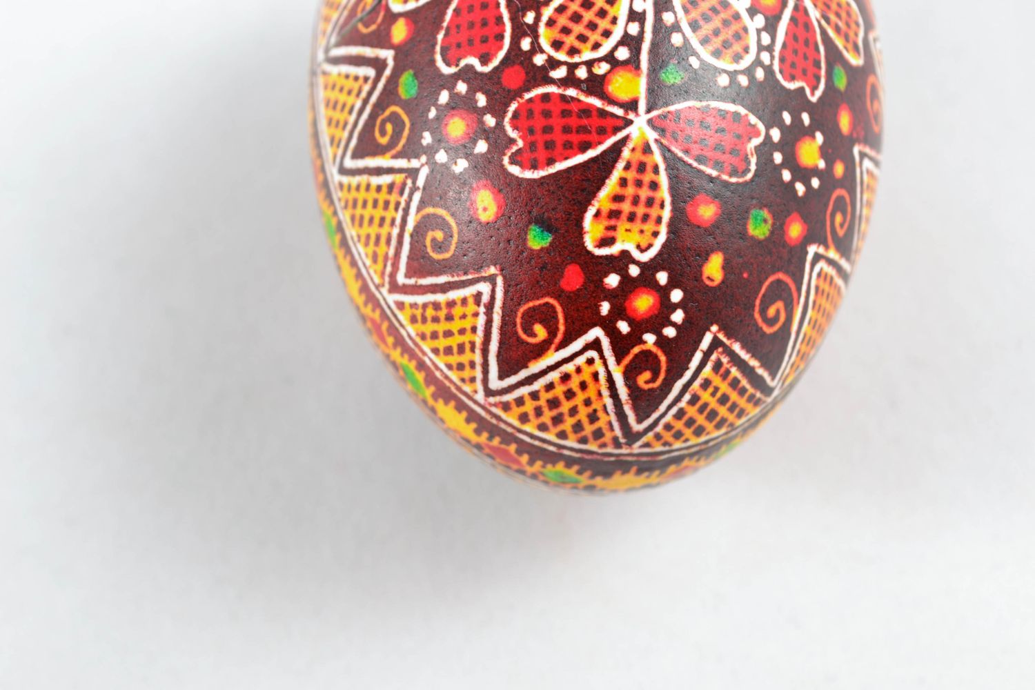 Handmade Easter egg with painting photo 5