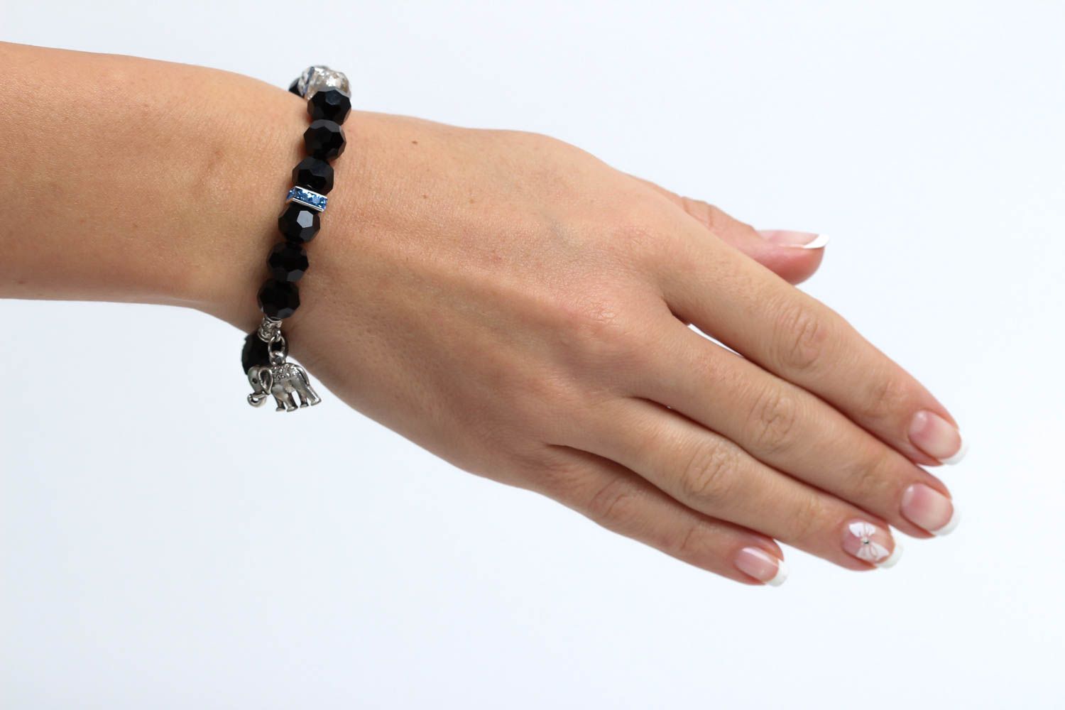 Crystal beads bracelet handmade woven bracelet fashion jewelry with crystal photo 5