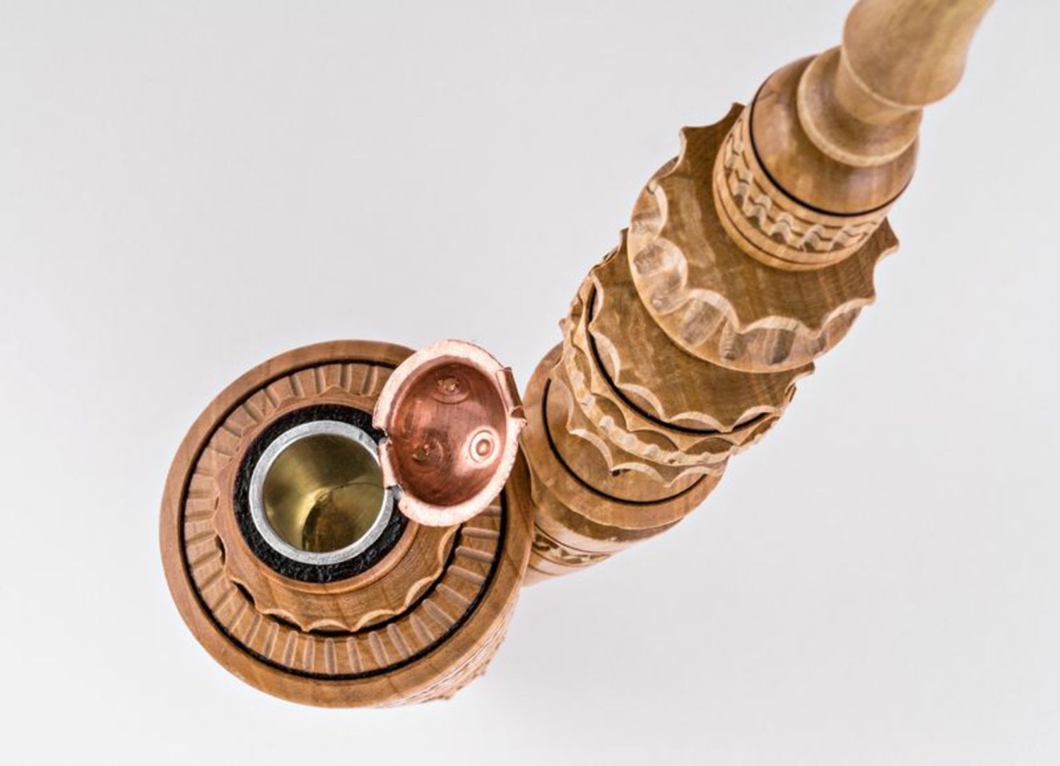 Pipa decorativa fatta a mano Pipa di legno Oggetti da collezione Pipa da uomo
 foto 5