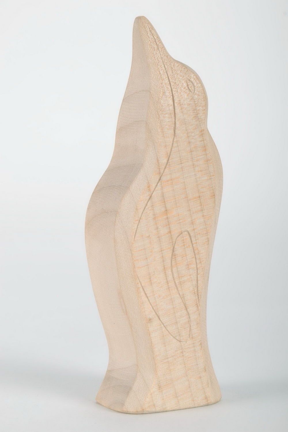 Statuette cut from wood Penguin photo 3
