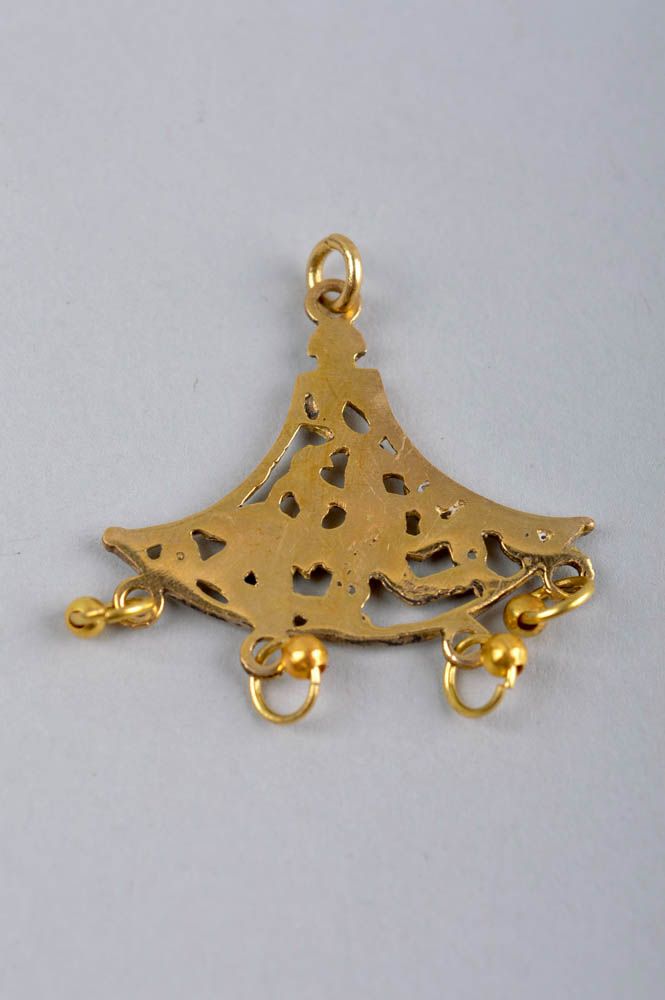 Handmade stylish pendant brass designer accessory metal pendant present photo 3