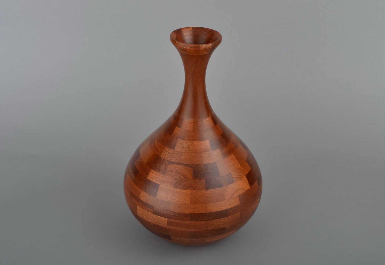 15 inches wooden wine carafe vase for home décor 3 lb photo 4