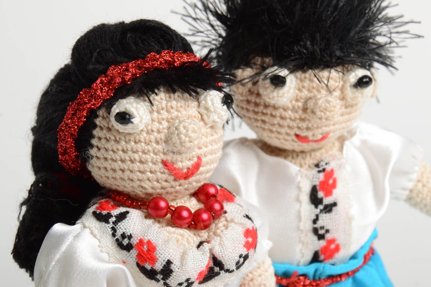 Handmade crocheted toys stylish presents for kids unusual textile toys photo 4