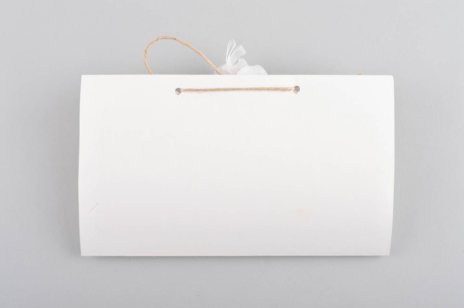 Свадебный конверт хэнд мэйд конверт для приглашений красивый конверт белый  фото 4
