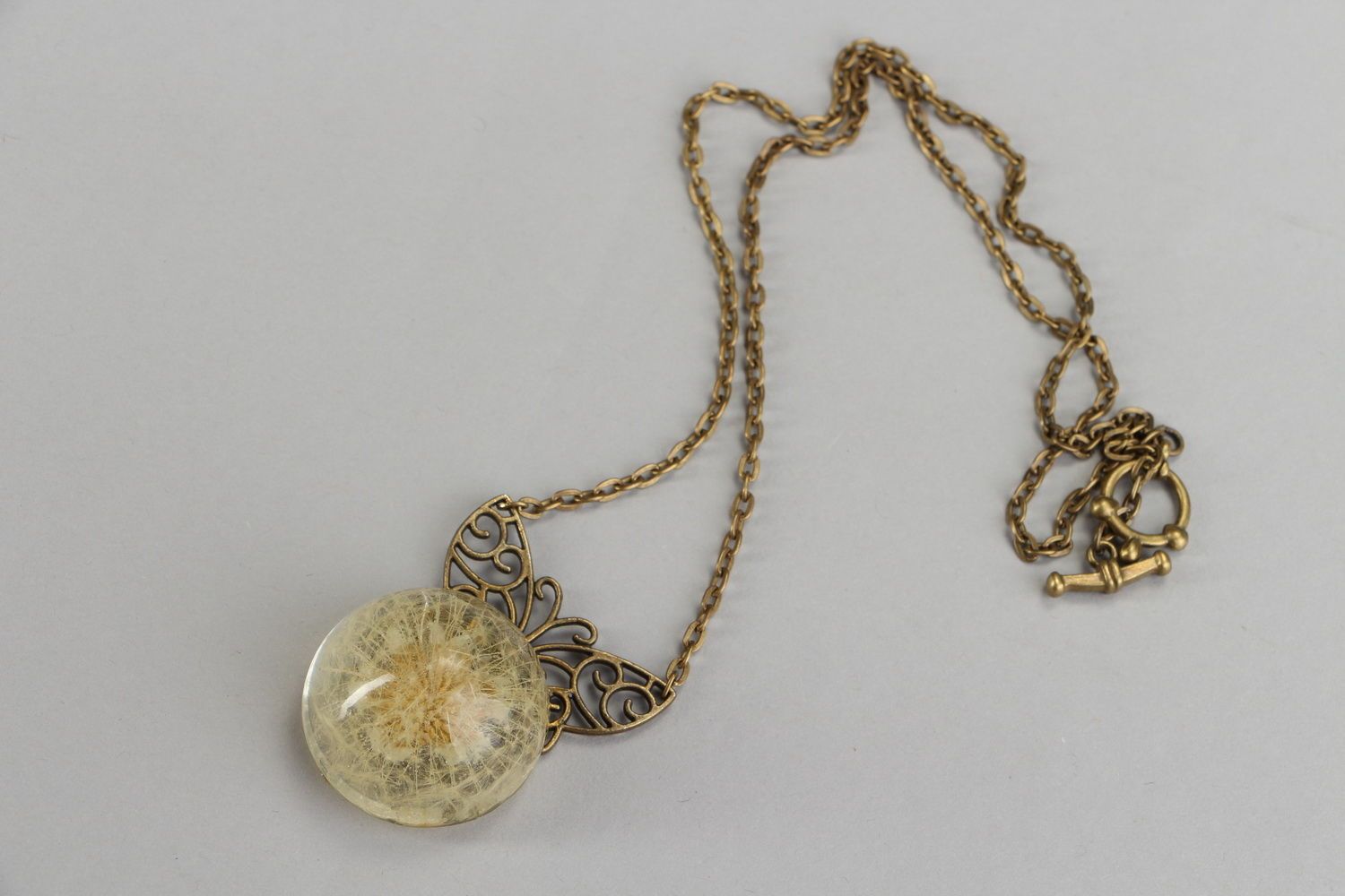 Necklace made ​​of bronze Dandelion photo 2