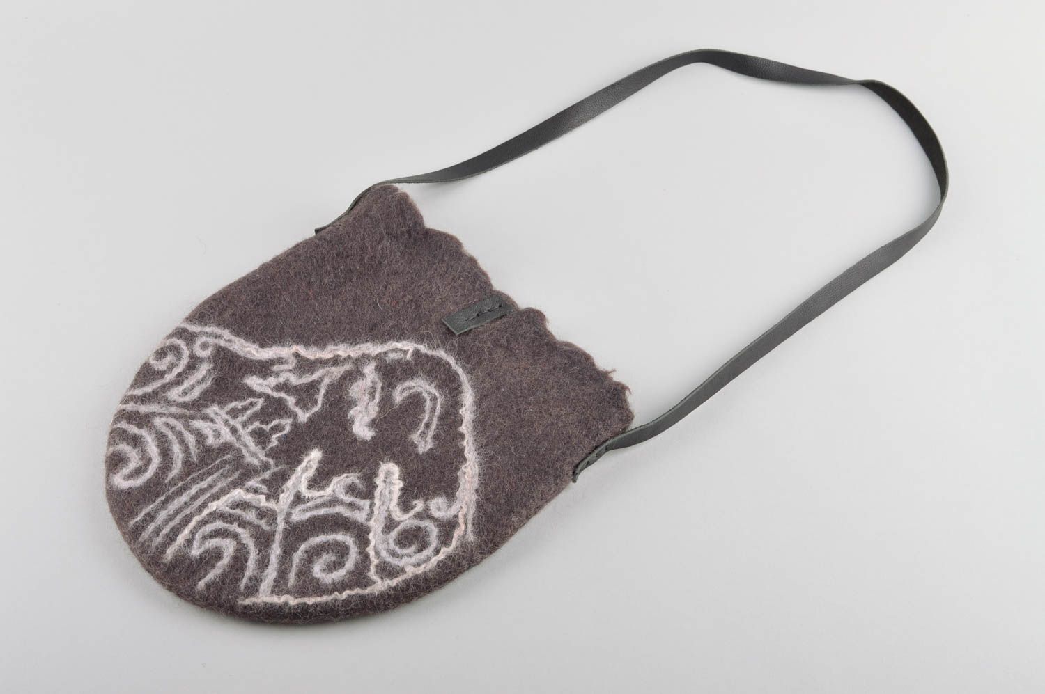 Bolso de tela artesanal inusual accesorio para mujer regalo original para amigo foto 4