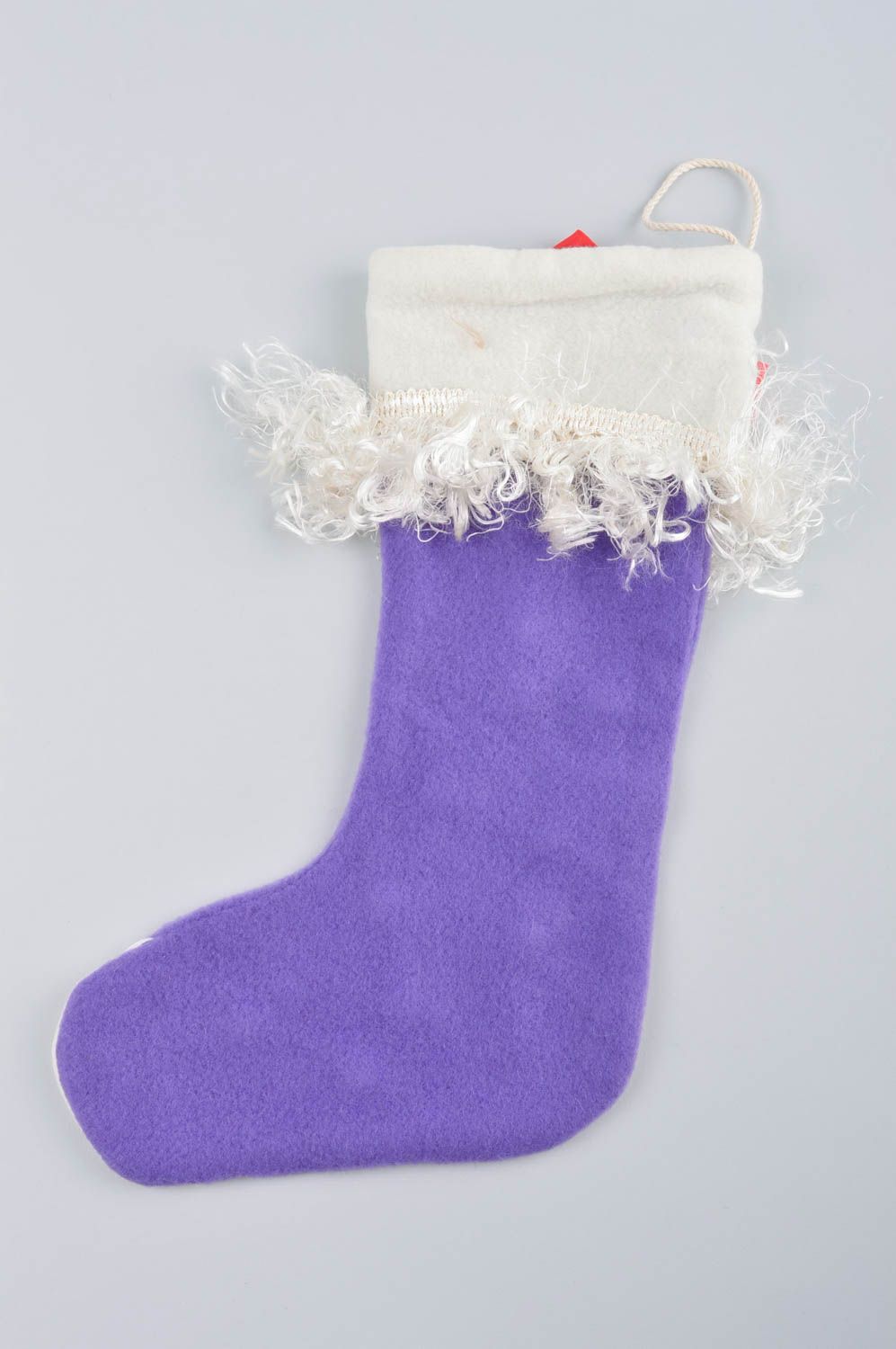 Dekoration Weihnachten handmade Deko Socke mit Weihnachtsmotiv einzigartig foto 4