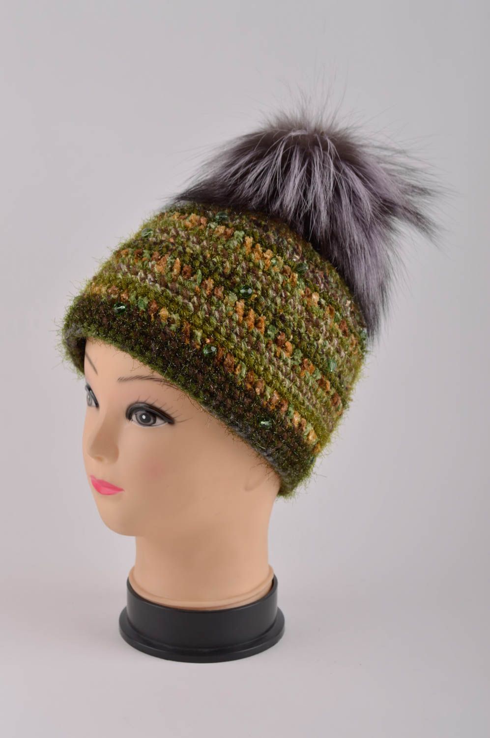 Handmade winter hat crochet hat womens hat designer accessories gifts for girls photo 2