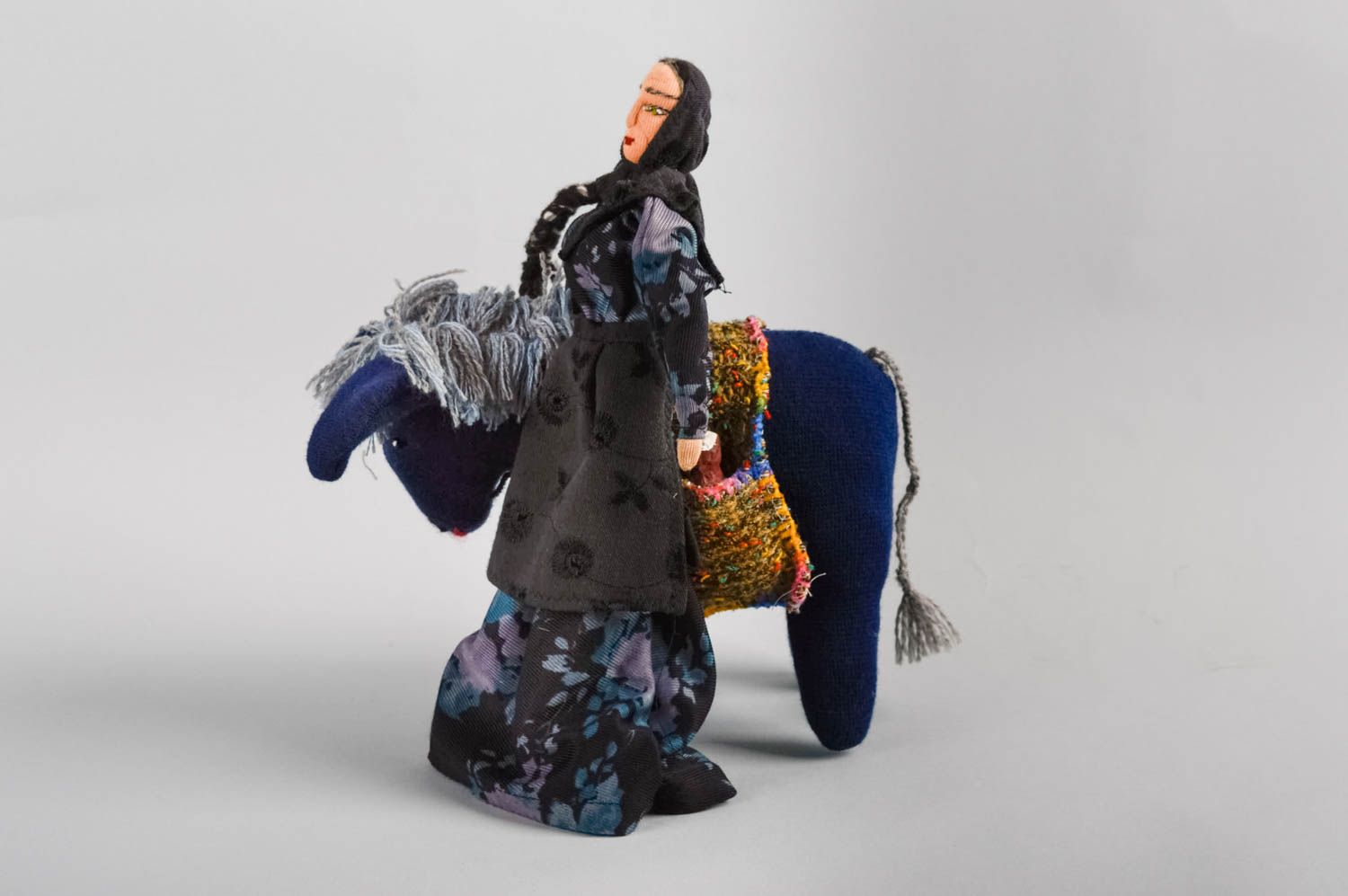 Декоративная кукла с мулом красивая небольшая для интерьера подарочная хэнд мейд фото 3