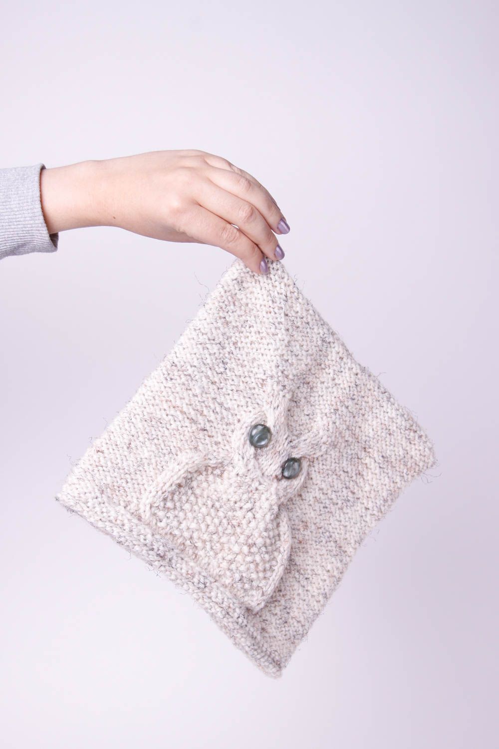 Gorro de invierno hecho a mano ropa para mujeres regalo original Lechuza foto 3
