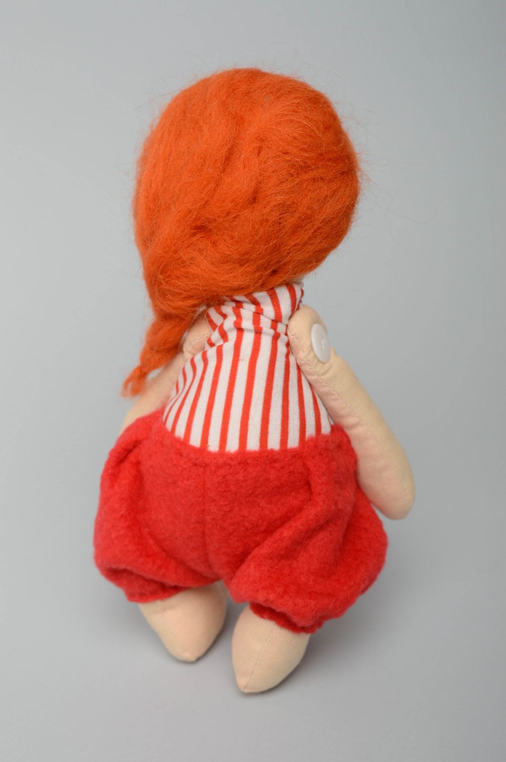 Handmade designer doll Red-haired Girl photo 3