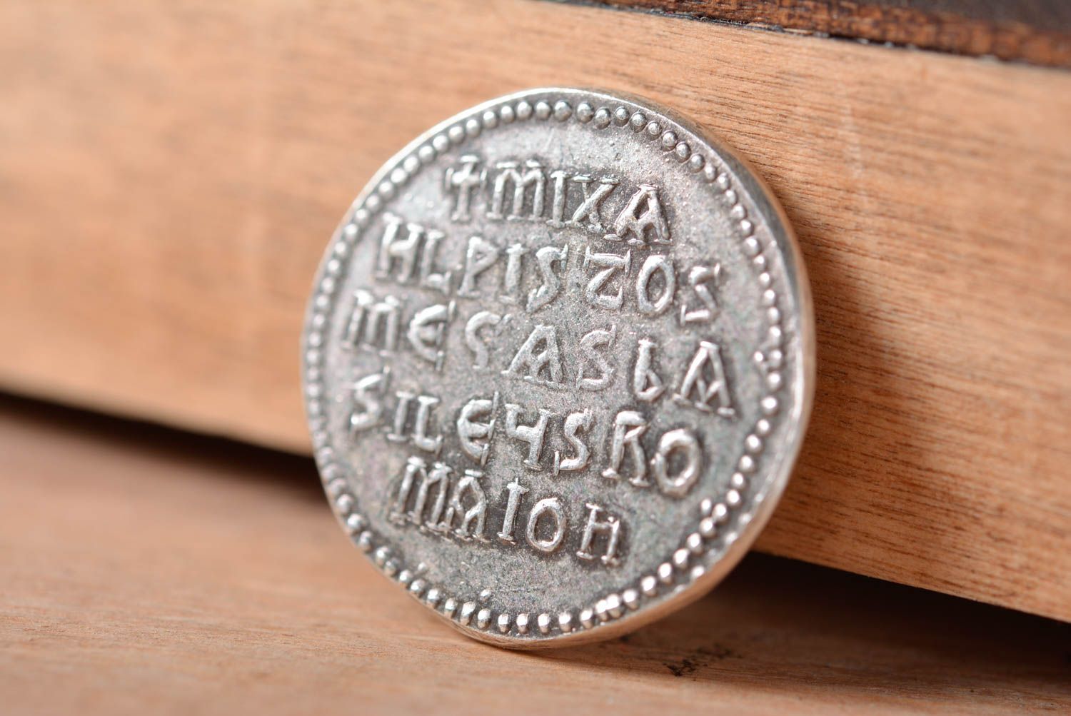 Moneda de latón artesanal elemento decorativo para despacho regalo original foto 1