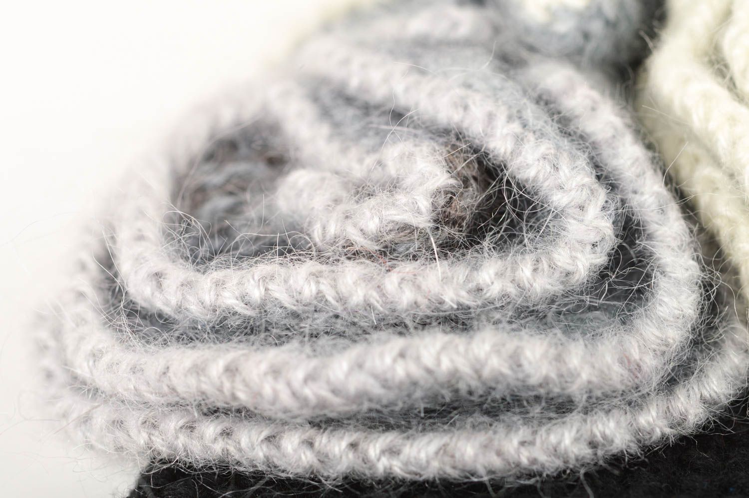 Handmade designer woolen cap unusual crocheted cap stylish winter cap photo 4