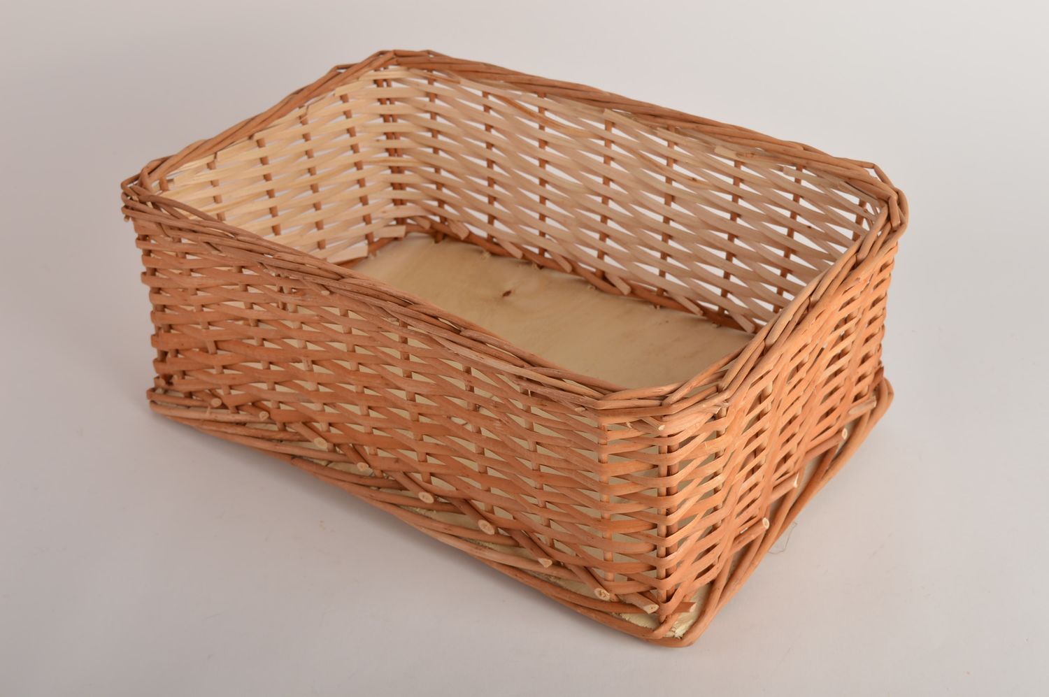 Handmade beautiful cute basket woven basket for bread kitchen utensils photo 3