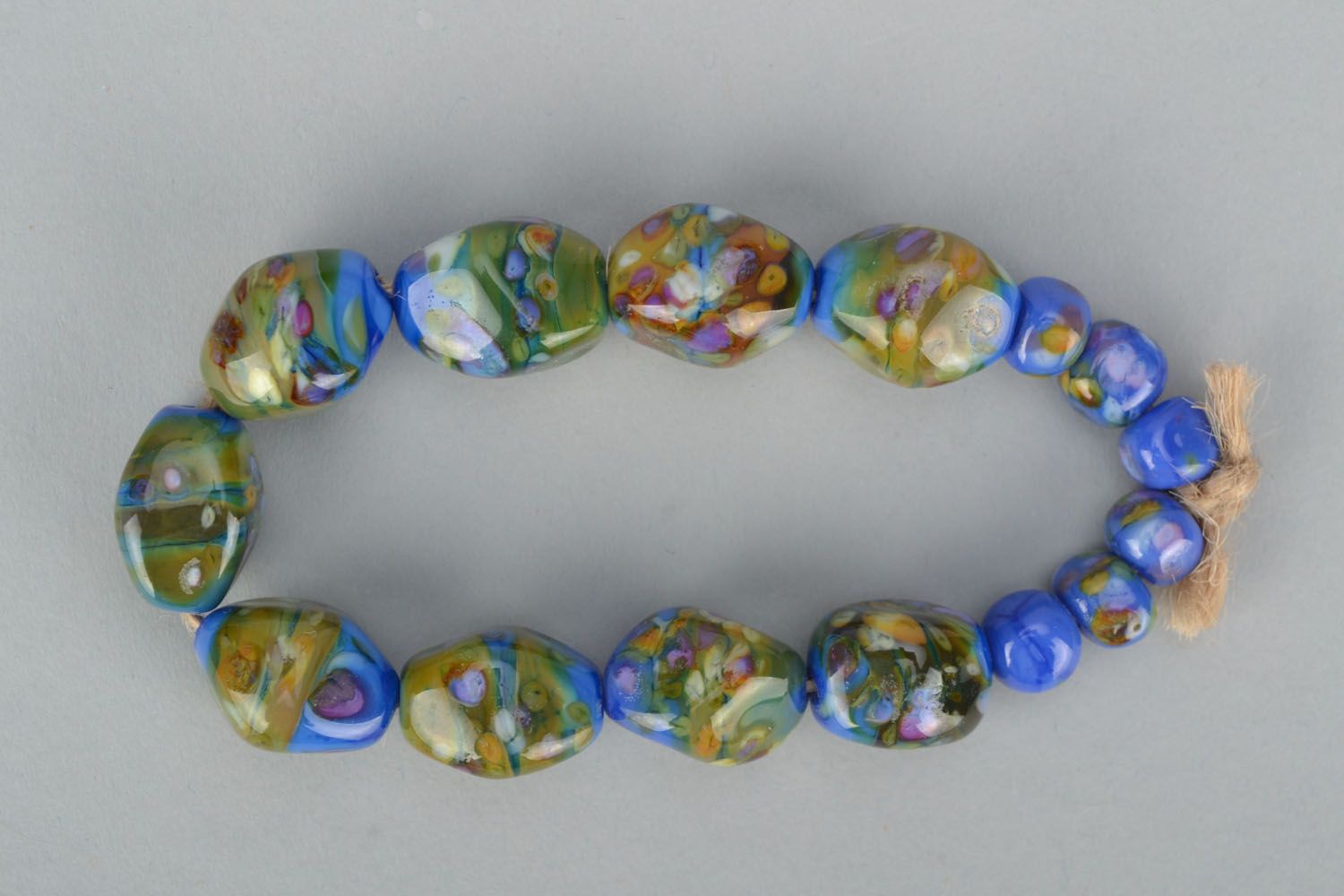 Glass beads for creating pendants photo 1