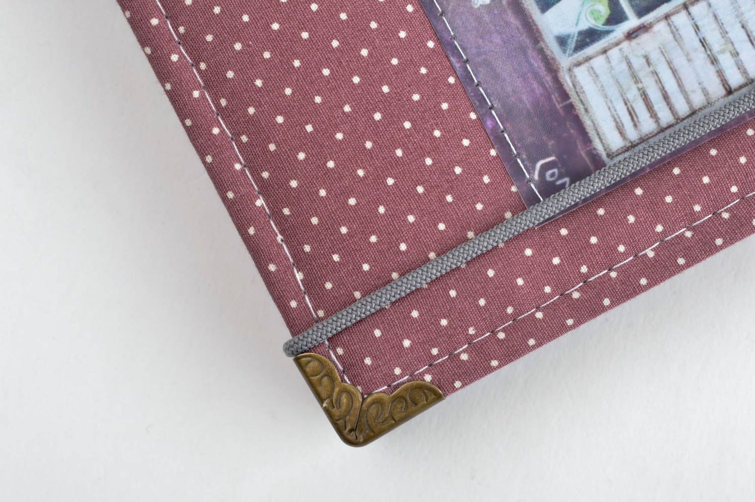Handmade notebook designer cotton notepad stylish notepad with fabric cover photo 5