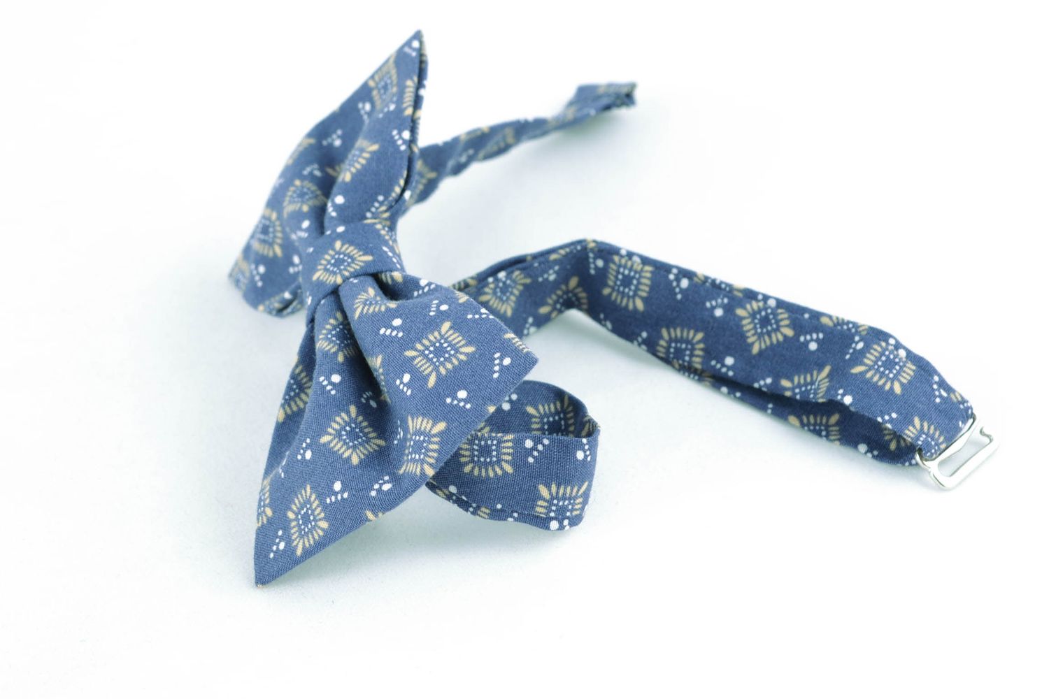 Текстильный галстук-бабочка оригинальный фото 5