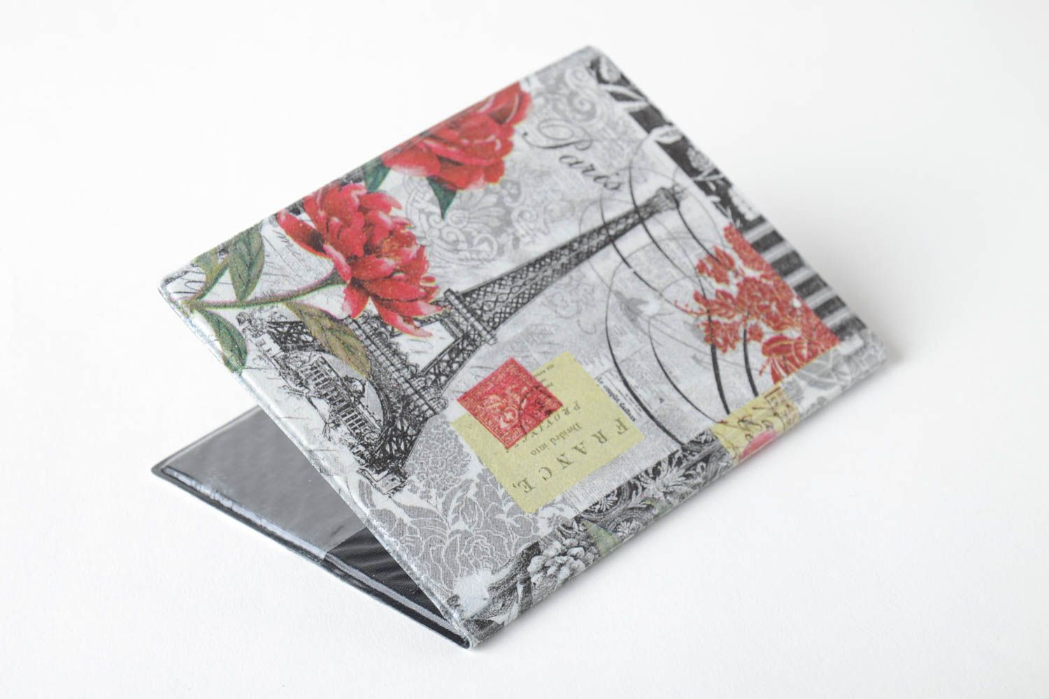Handmade designer passport cover cute accessories for documents stylish present photo 3