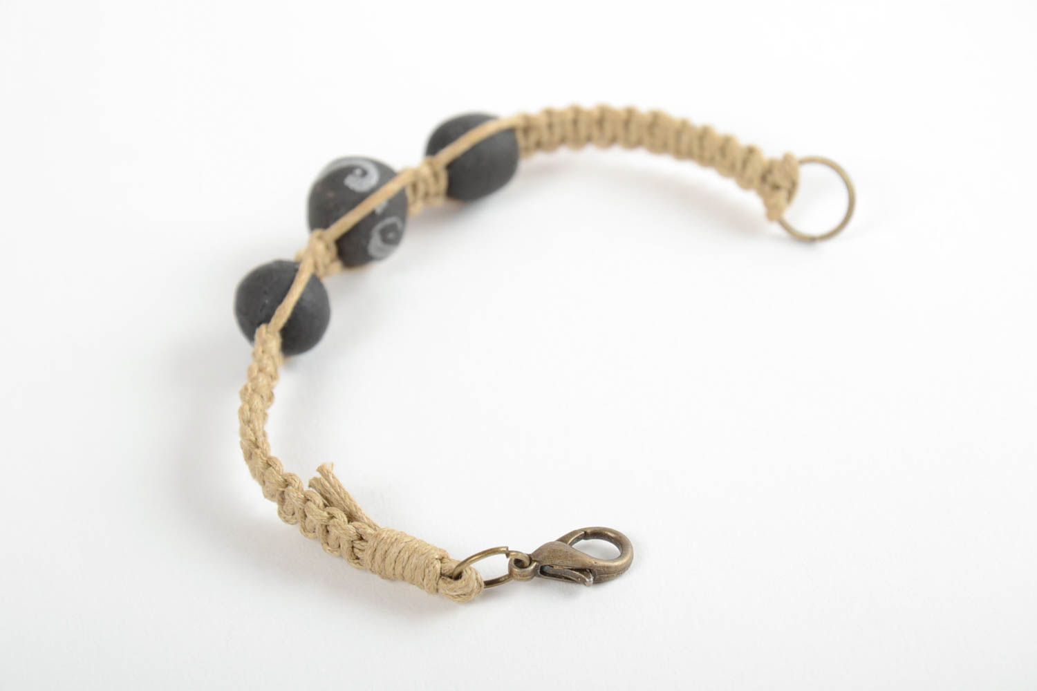 Beautiful handmade woven bracelet with beads beaded bracelet jewelry designs photo 4