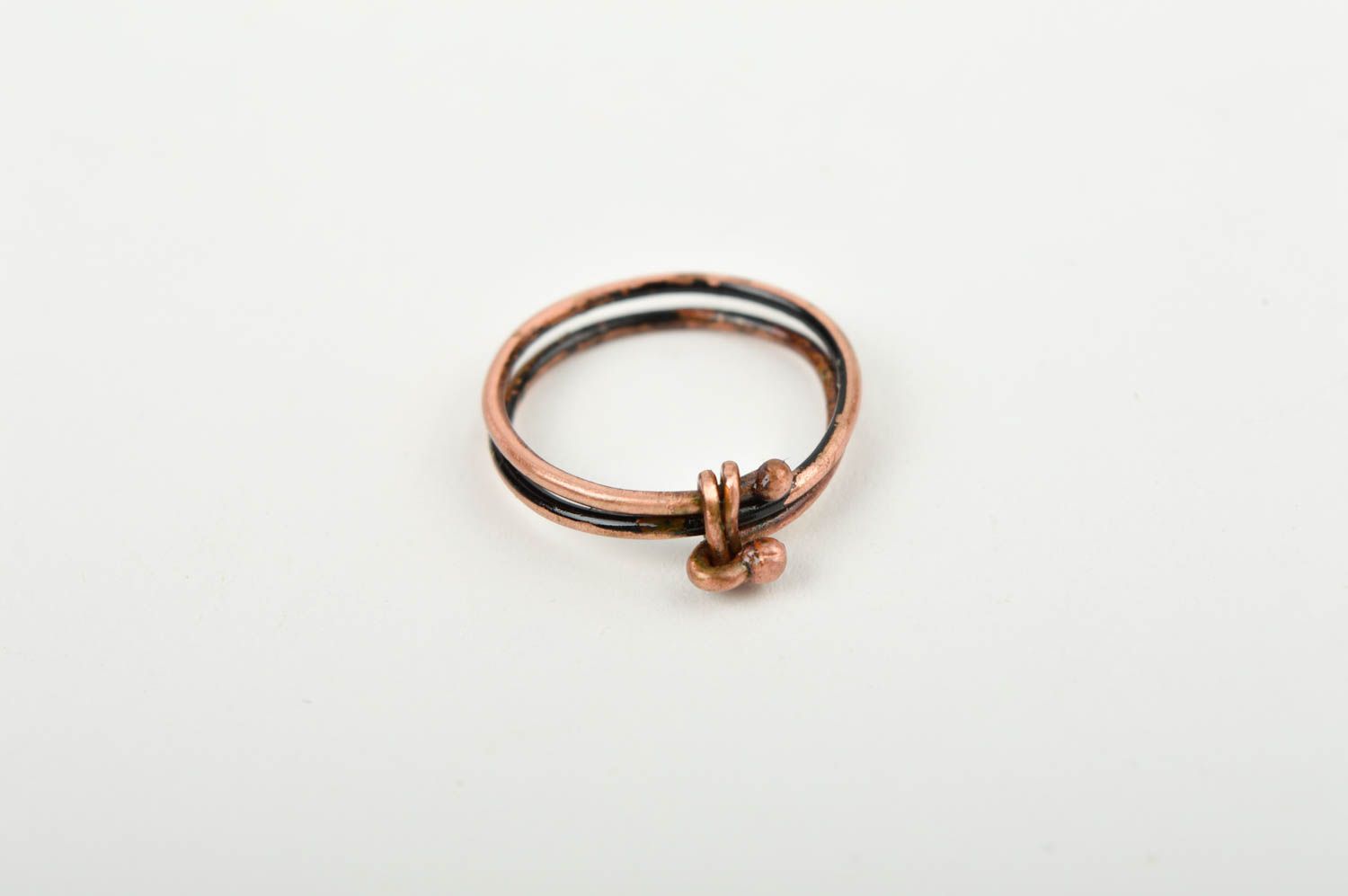 Handmade metal ring copper ring design artisan jewelry designs metal craft photo 3