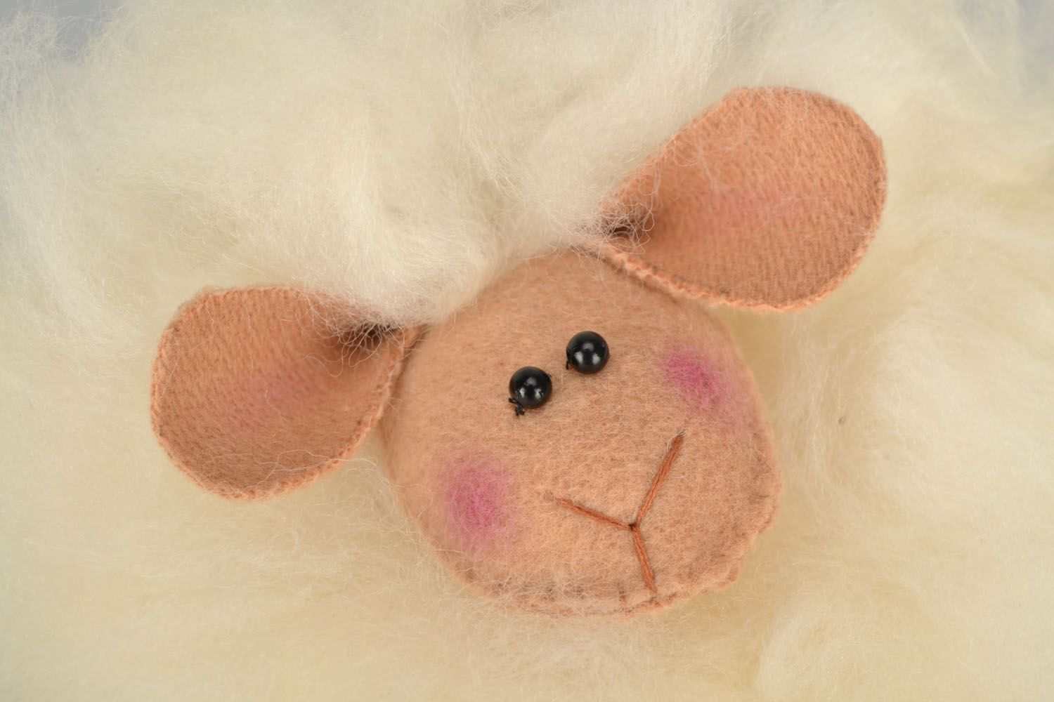 Unusual soft toy Fluffy Sheep photo 3