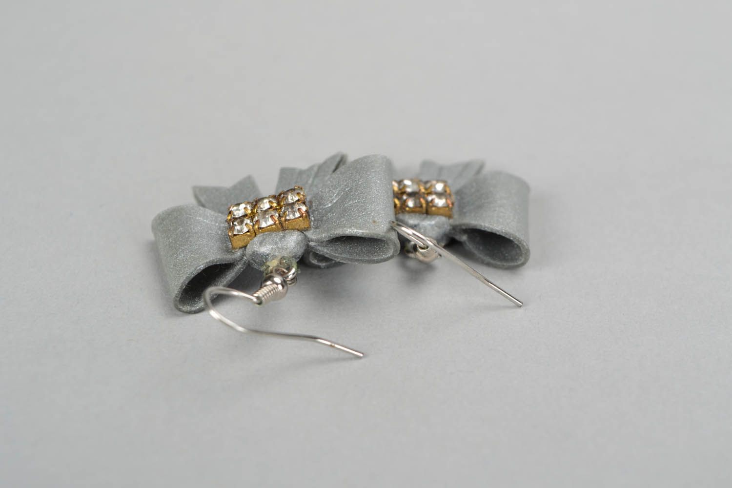 Earrings Elegant bow photo 4