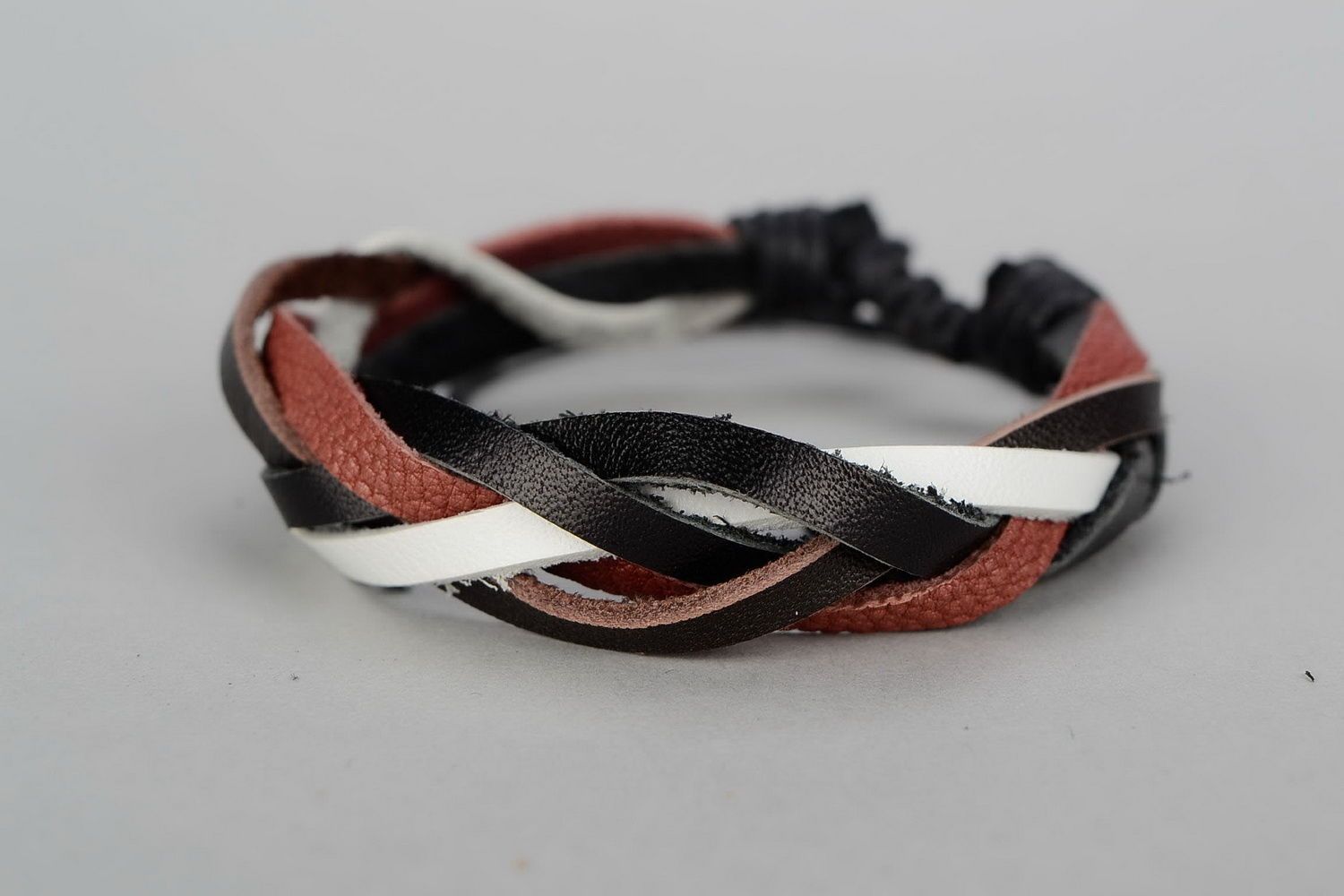 Geflochtenes Armband-Schweißlocken aus Leder foto 4