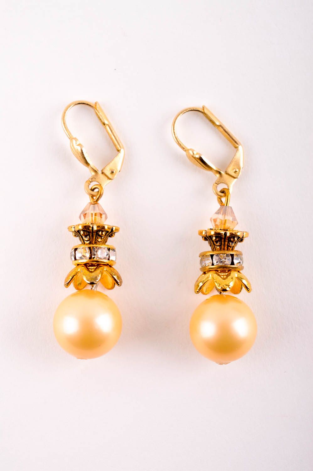 Boucles d'oreilles perles Bijou fait main design original Accessoire femme photo 3