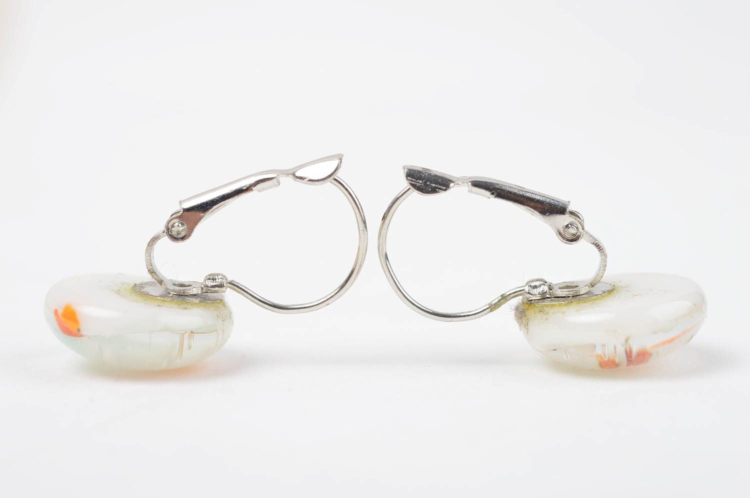 Boucles d'oreilles verre fait main Bijoux design Accessoires pour femme photo 3