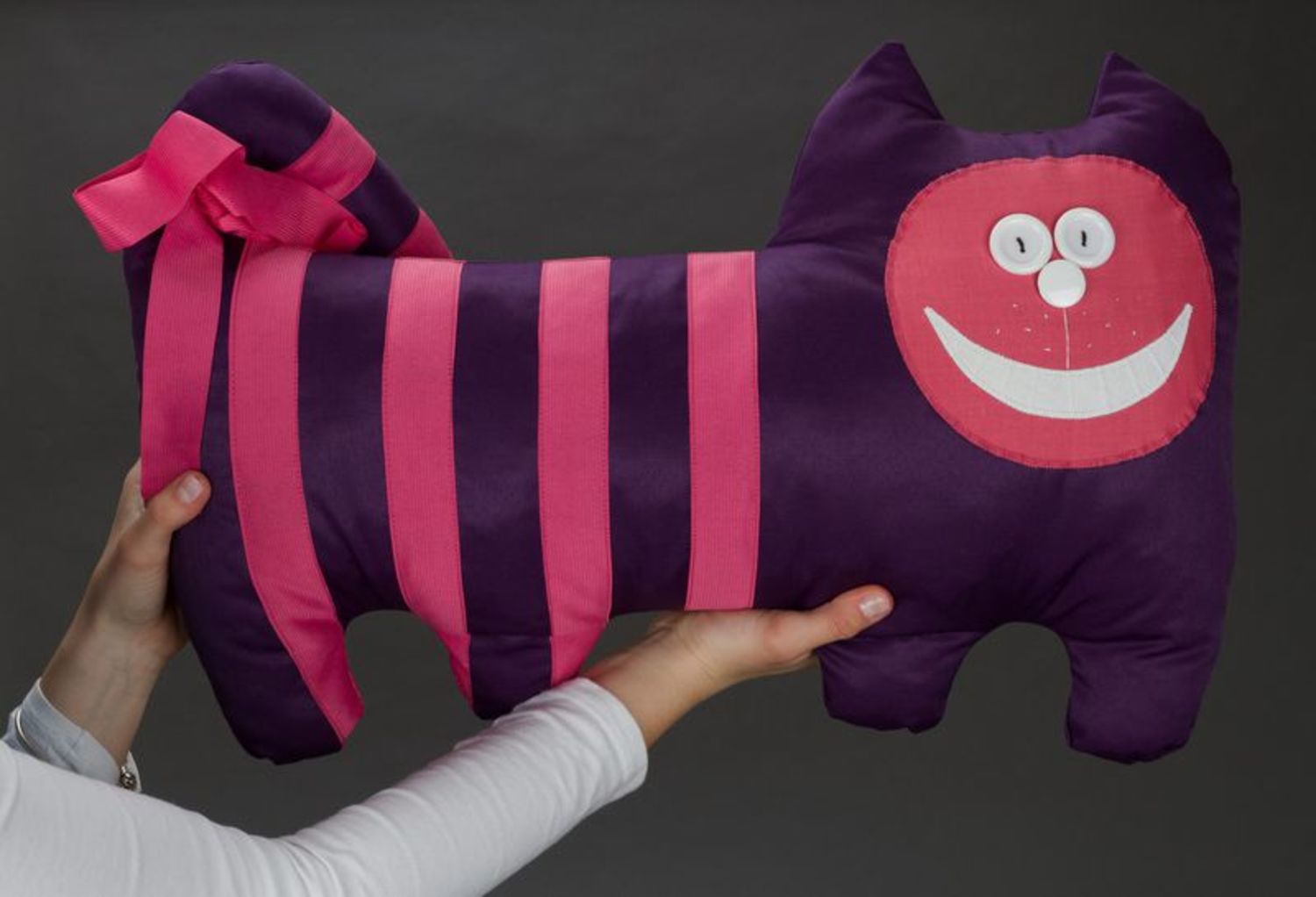 Игрушка-подушка Фиолетовый кот фото 4
