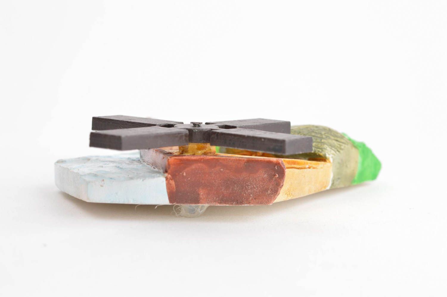 Handgefertigter Magnet für Kühlschrank Gips Figur Designer Geschenk einzigartig foto 3