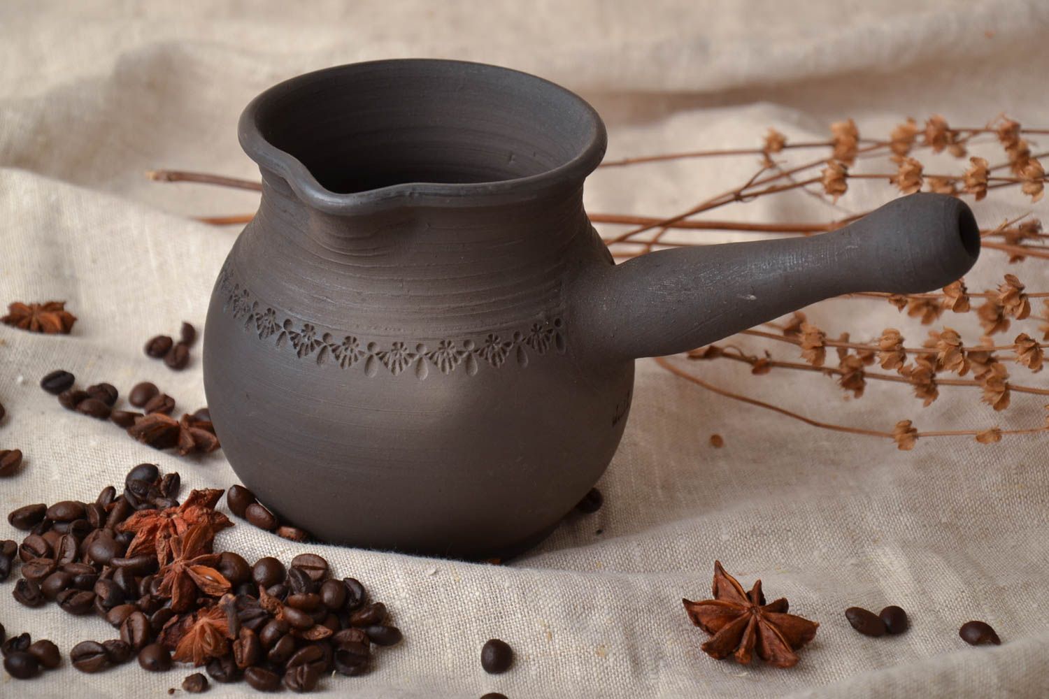 Türkischer Kaffeekocher aus Keramik  foto 1