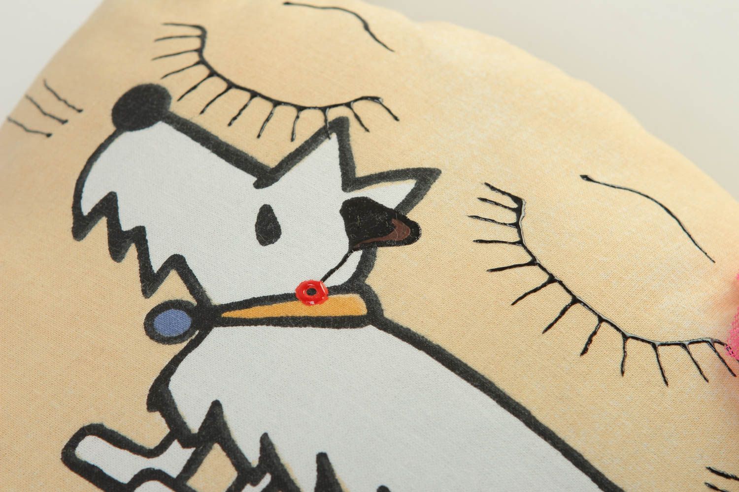 Schöne Kissen handmade Kopfkissen für Kinder Kuscheltier Katze witzige Kissen foto 2