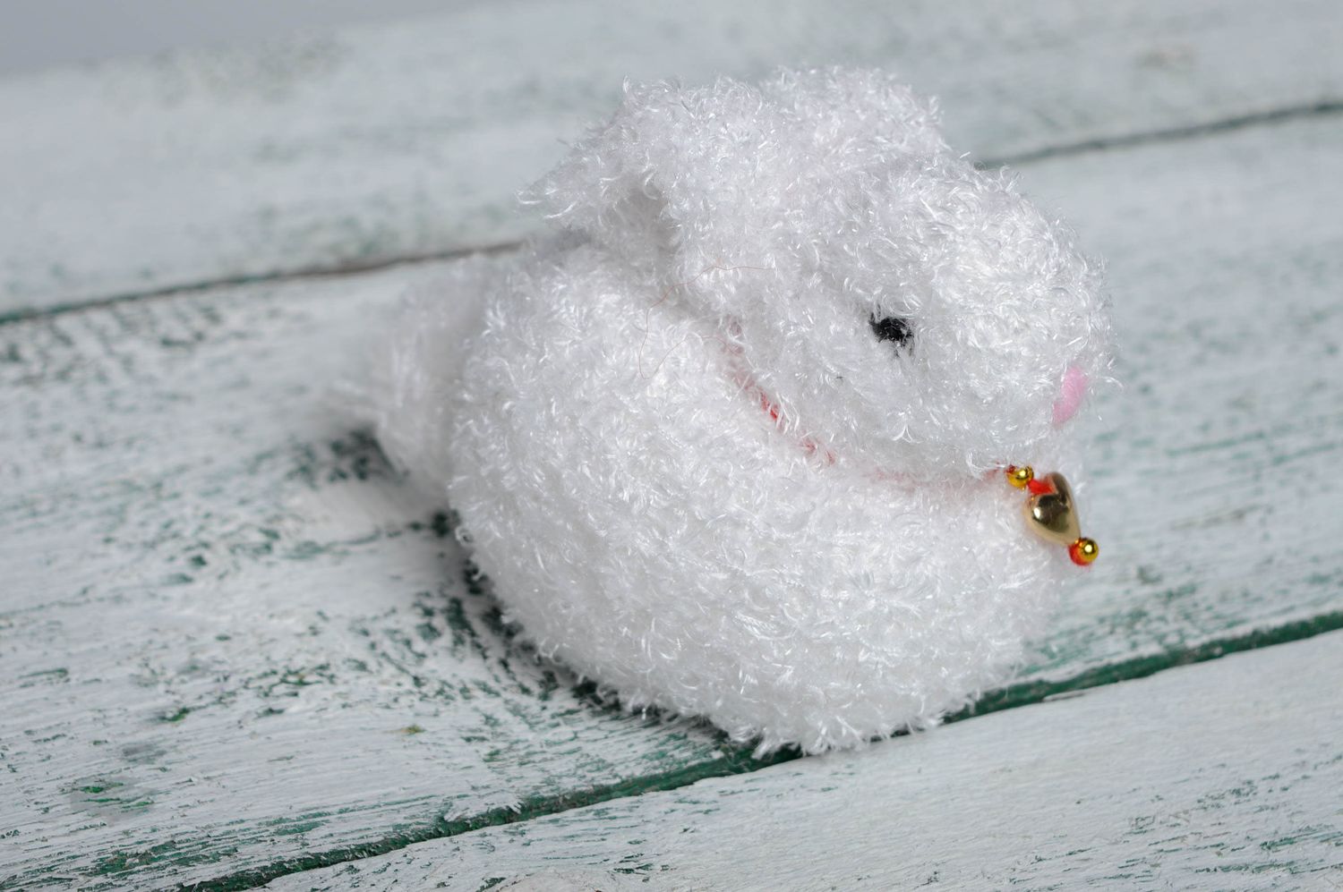 Soft crochet toy Fluffy Rabbit photo 5
