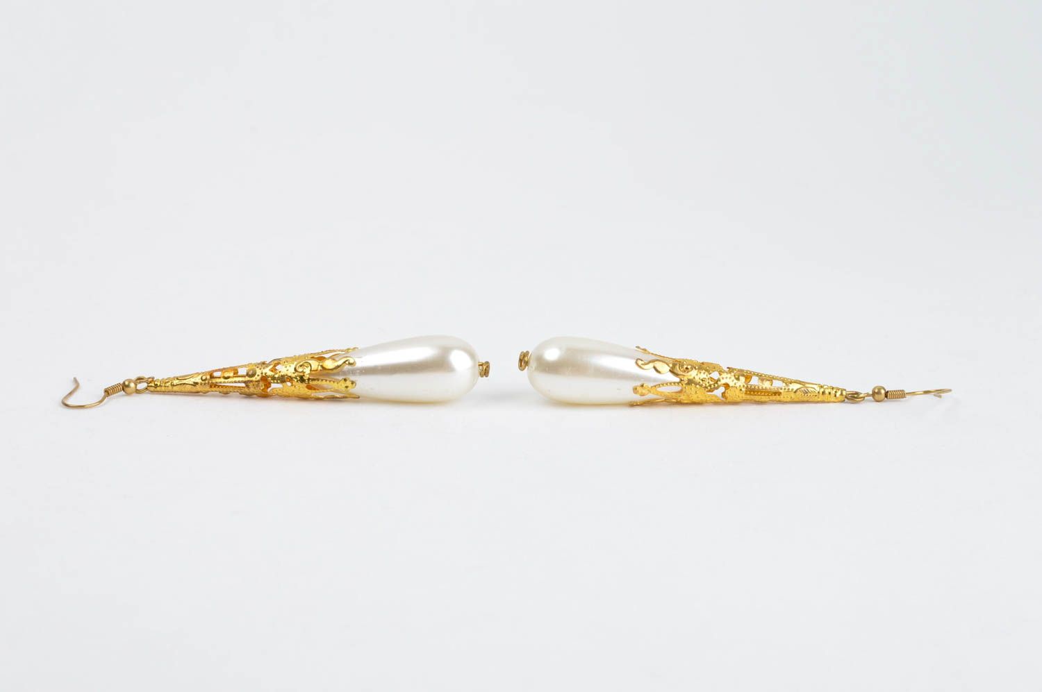 Orecchini di perline fatti a mano accessorio originale bello da donna
 foto 2