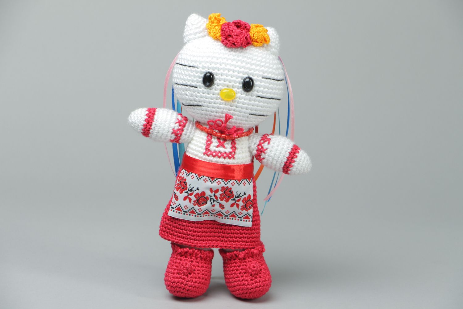 Crochet toy in national costume photo 1