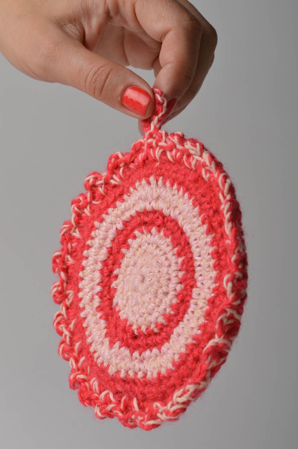 Cute handmade crochet potholder unusual pot holder home goods crochet ideas photo 2